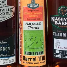 Nashville Barrel Company Single Barrel Bourbon (#1110 Play Called Charity - "The Playbook")