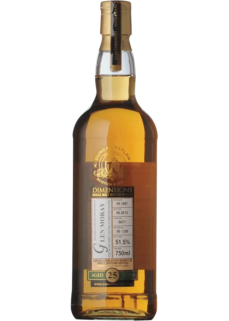 Duncan Taylor Dimensions Glen Moray 25 Yr