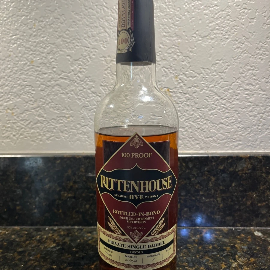 Rittenhouse Rye Bottled in Bond Trevor's single barrel
