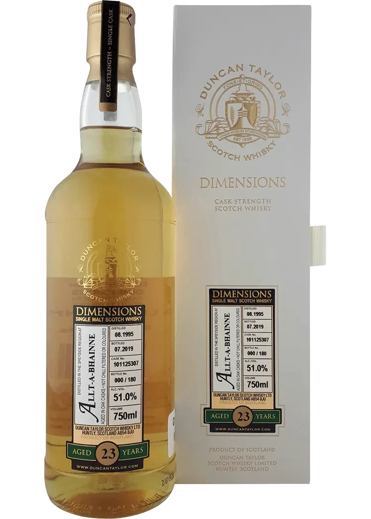 Dimensions Allt A Bhainne 23 Yr