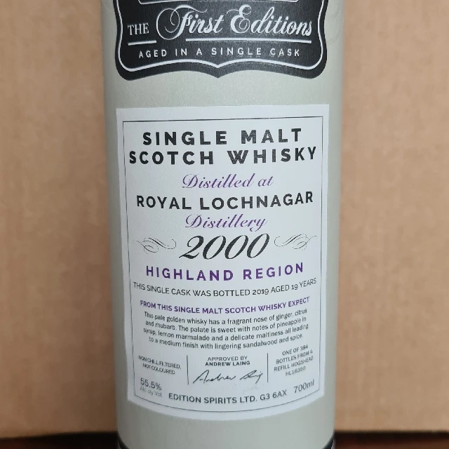Royal Lochnagar 2000 First Editions