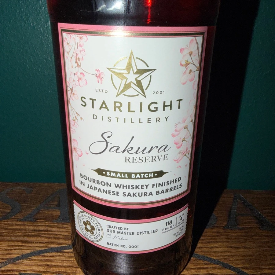 Starlight Sakura Reserve (bourbon finished (japanese sakura barrels)