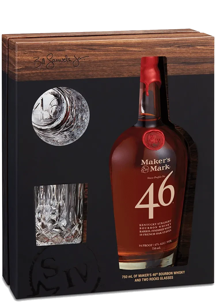 Makers Mark 46 W 2 Glasses