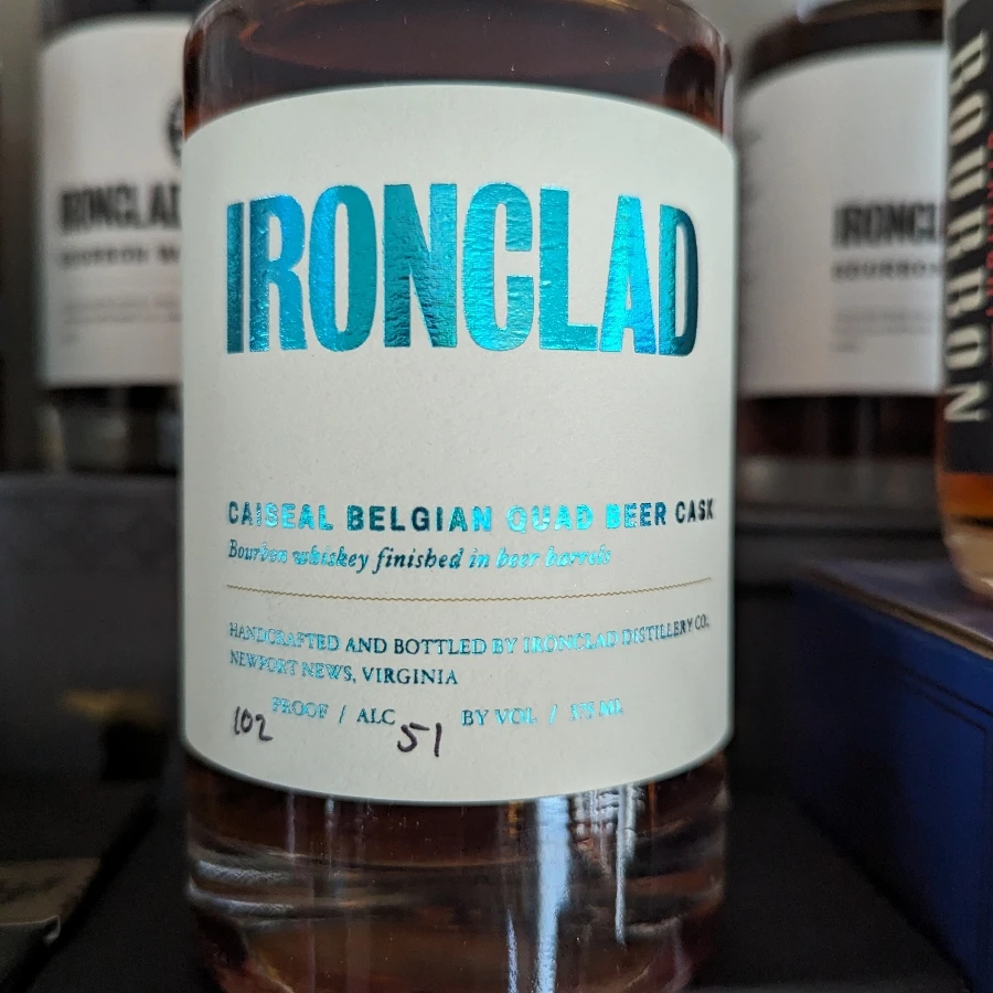 Ironclad Caiseal Belgian Quad
Beer Cask Bourbon Whiskey