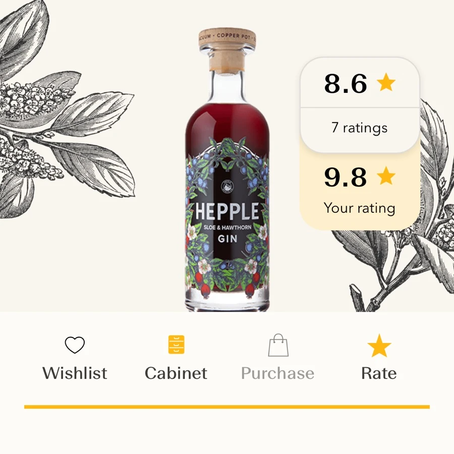 Hepple Sloe & Hawthorn Gin
