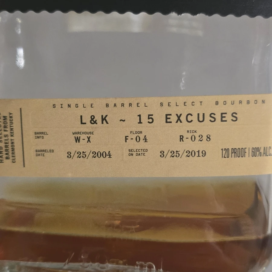 Knob Creek Single Barrel Select (L&K 15 Excuses)