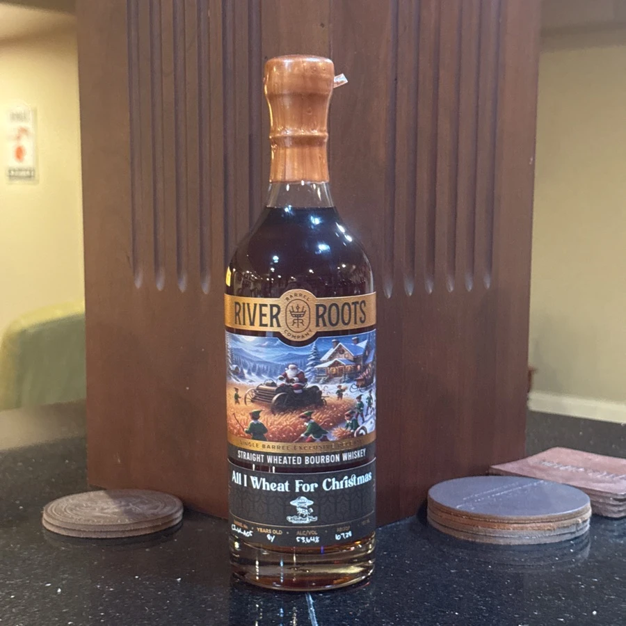 River Roots Straight Wheated Bourbon Whiskey (All I Wheat for Christmas - Whacked Out Whiskey Club)