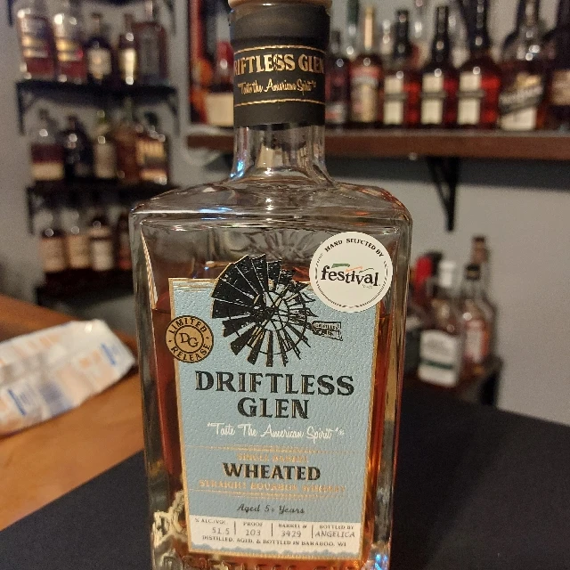 Driftless Glen Single Barrel Wheated Straight Bourbon Whiskey (Festival)
