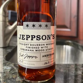Jeppson's Straight Bourbon Whiskey Finished With Amburana Wood Staves