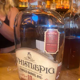 WhistlePig single barrel rye 10 year (Lincoln Road Package)
