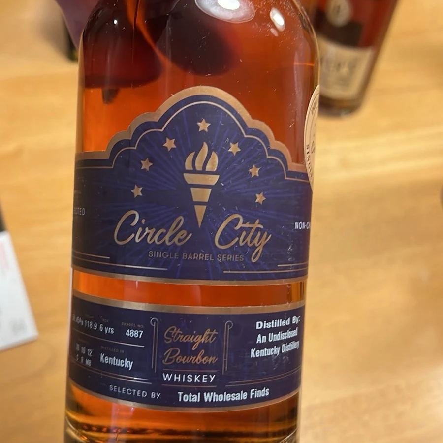 Circle City Single Barrel Series Straight Bourbon Whiskey Barrel No. 4887 (Total Wholesale Finds)