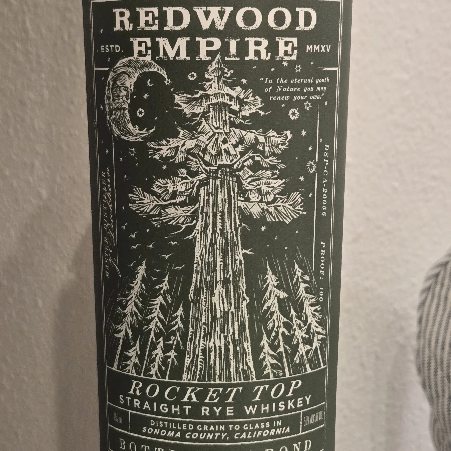 Red Wood Empire Rocket Top Rye Whiskey Batch 3 (Spring 2018 Distilling Season)