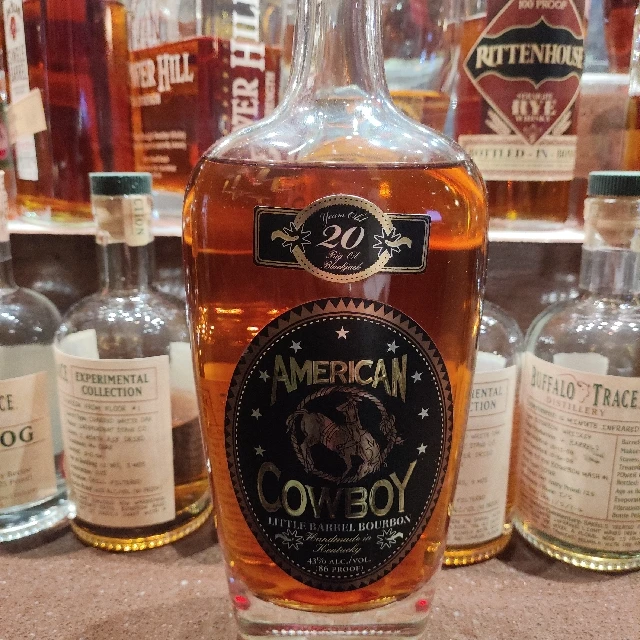 American Cowboy 20 l years old little barrel bourbon