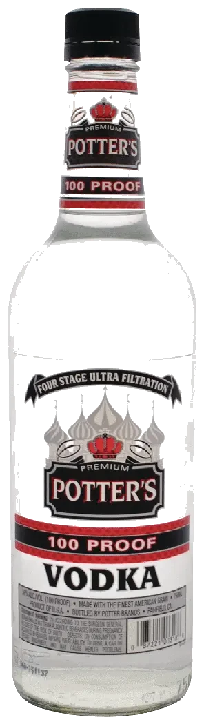 Potters Vodka 100 Proof