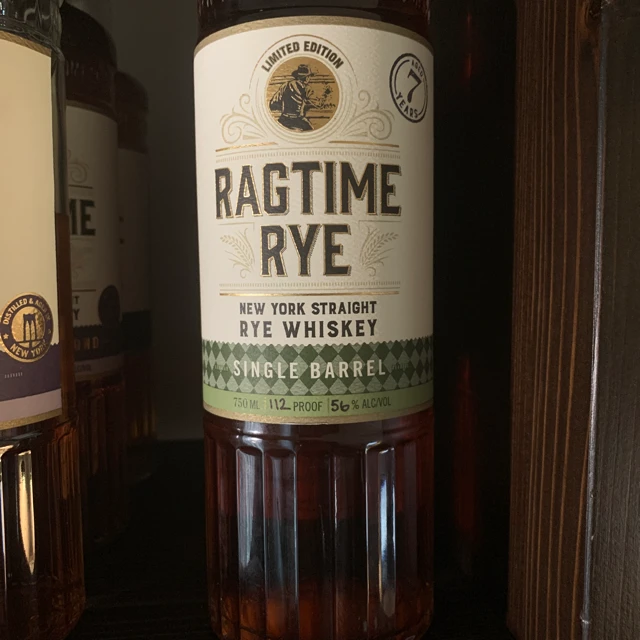 Ragtime Rye Single Barrel New York Straight Rye Whiskey