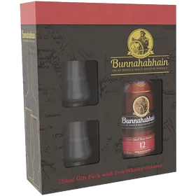 Bunnahabhain 12 Year Old W Glasses