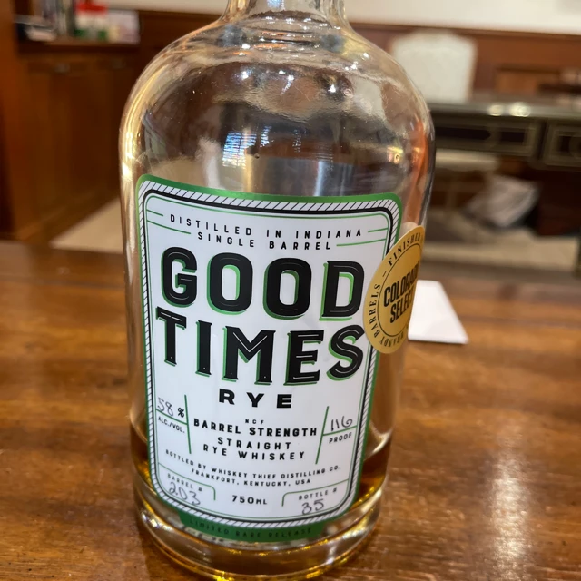 Good Times Rye Finished in Apple Brandy