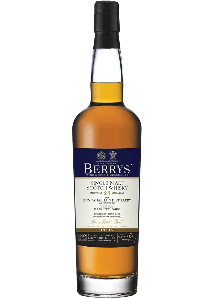 Berrys Bunnahabhain 24yr Single Malt Scotch Whisky