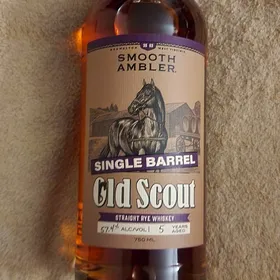 SMOOTH AMBLER OLD SCOUT 5yr SINGLE BARREL N°31755 RYE WHISKEY