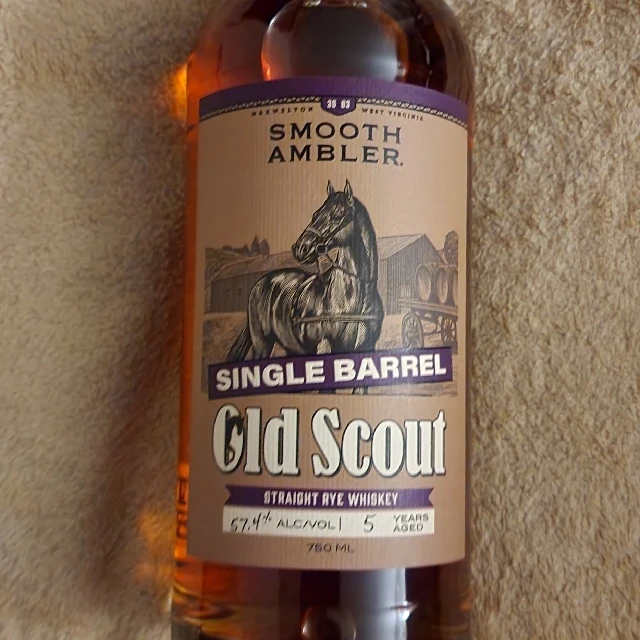 SMOOTH AMBLER OLD SCOUT 5yr SINGLE BARREL N°31755 RYE WHISKEY