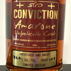 Conviction finished in Amarone Valpoicella Casks