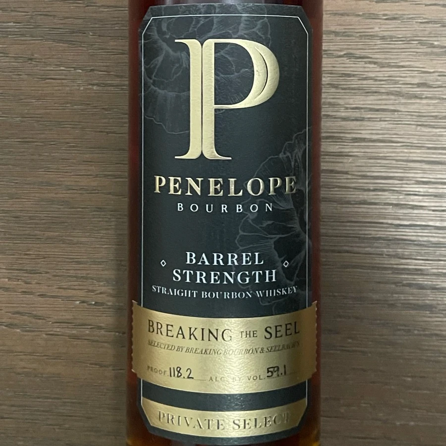 Penelope Private Select Barrel Strength Straight Bourbon Whiskey - Breaking The Seel - Batch 1