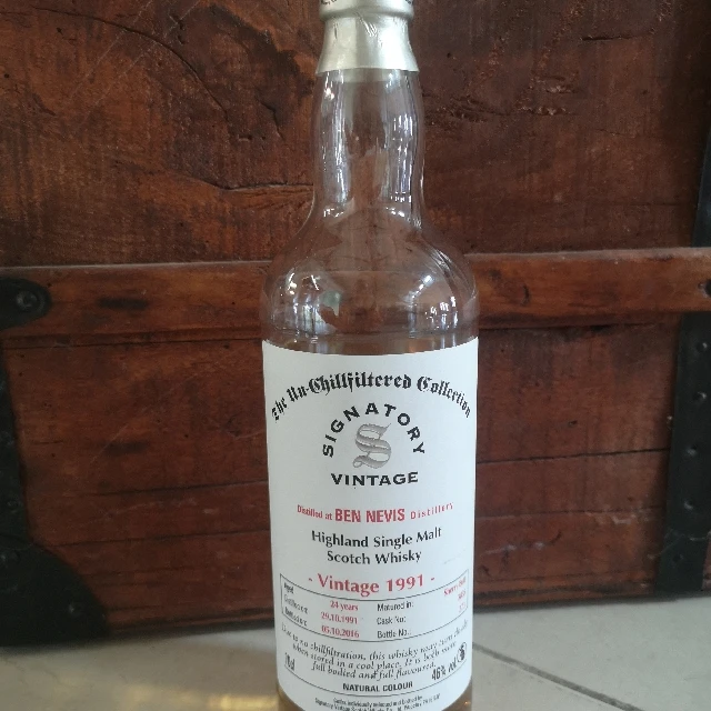 Ben Nevis 1991 24 Year Un-Chillfiltered Collection (Signatory)