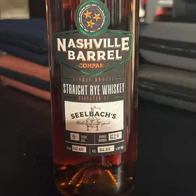 Nashville Barrel Company Single Barrel Straight Rye Whiskey Selected by Seelbach's (barrel #527)