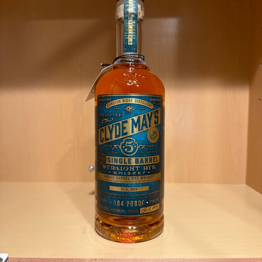 Clyde May's Single Barrel Straight Rye - Virginia ABC