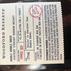 Woodford Reserve Distillery Series Double Double Oaked (Summer 2017)