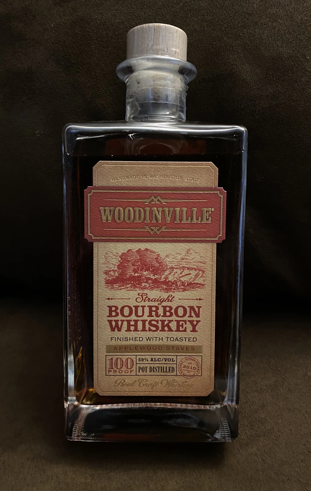 Woodinville Straight Bourbon Toasted Applewood Staves Finish
