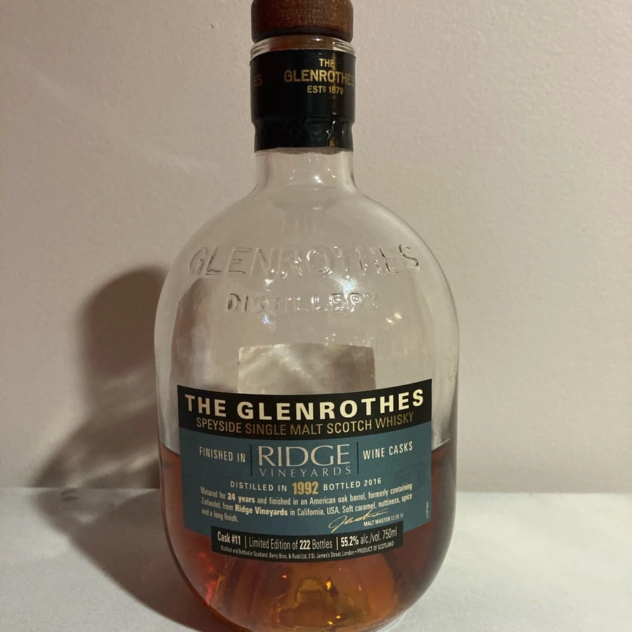 Glenrothes (Ridge Vineyard wine cask finish)
