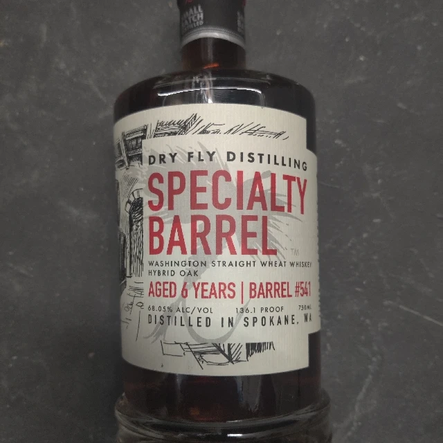 Dry Fly Distilling Specialty Barrel #541 for Tennessee Private Select