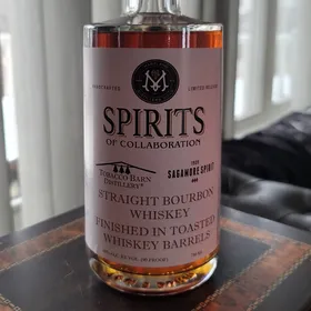 Tobacco Barn Distillery and Sagamore Spirit "Spirits of Collaboration" Straight Bourbon Whiskey finished in Toasted Barrels