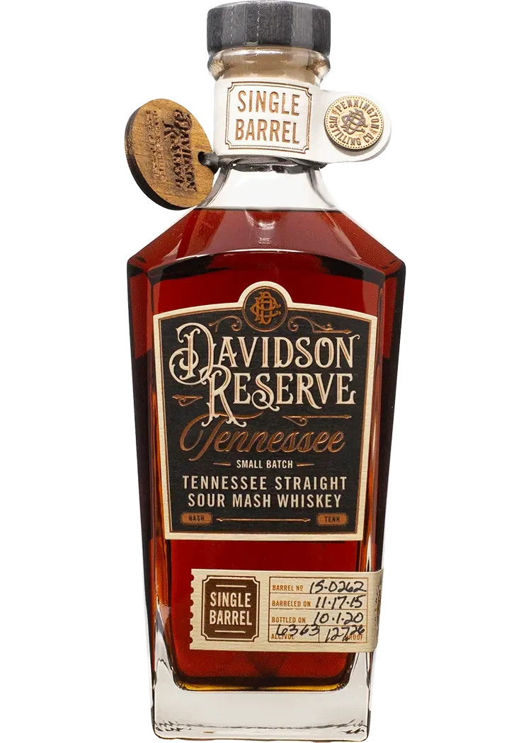 Davidson Reserve Tennessee Straight Bourbon Whiskey Single Barrel