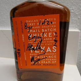Herman Marshall Distillery Reserve Texas Bourbon Whiskey 8 Yr