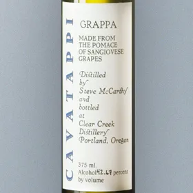 Clear Creek Cavatappi Sangiovese Grappa
