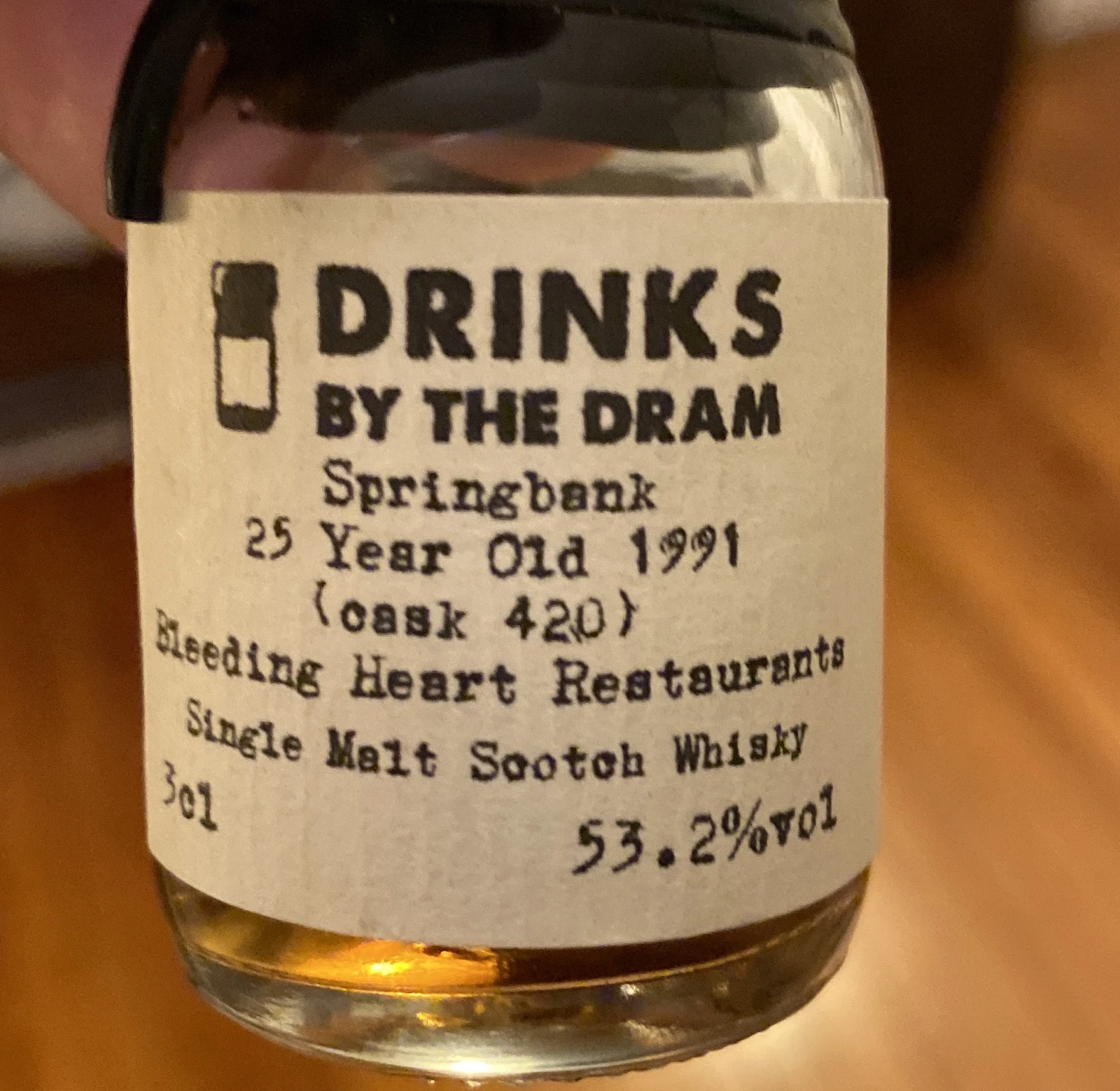 Springbank 25 Year Old 1991