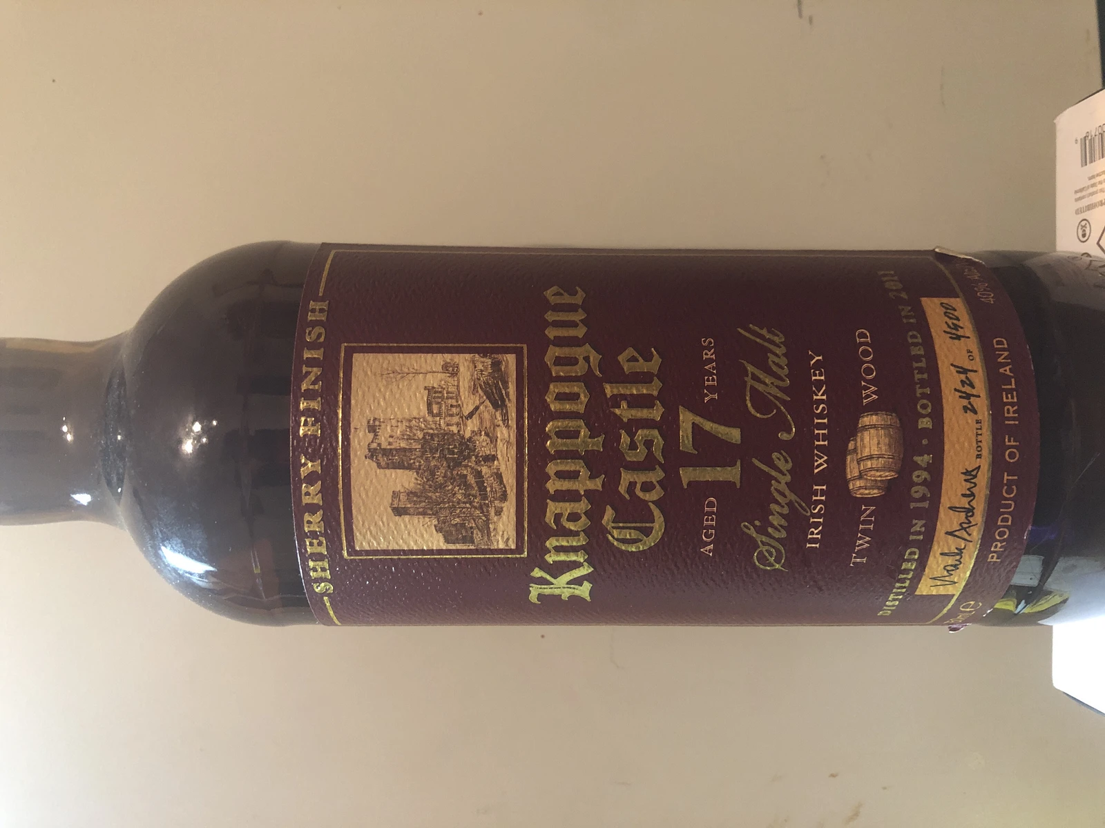 Knappogue Castle 17 Year Twin Wood (Bottled 2011)