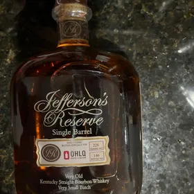 Jefferson reserve single barrel, very small batch OHLQ