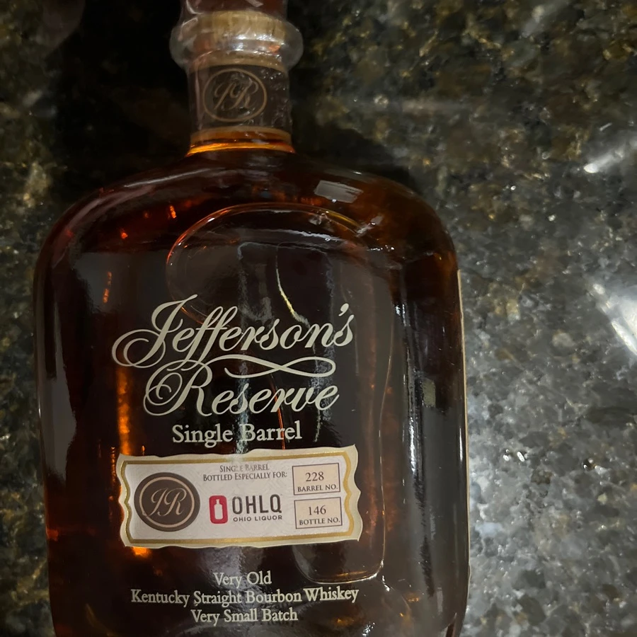 Jefferson reserve single barrel, very small batch OHLQ