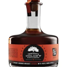 13th Colony 113 Maple Wood Spirals Straight Bourbon Whiskey