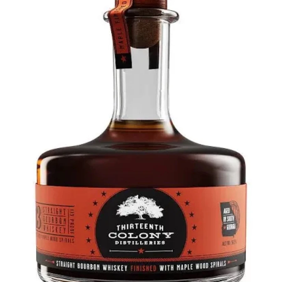13th Colony 113 Maple Wood Spirals Straight Bourbon Whiskey