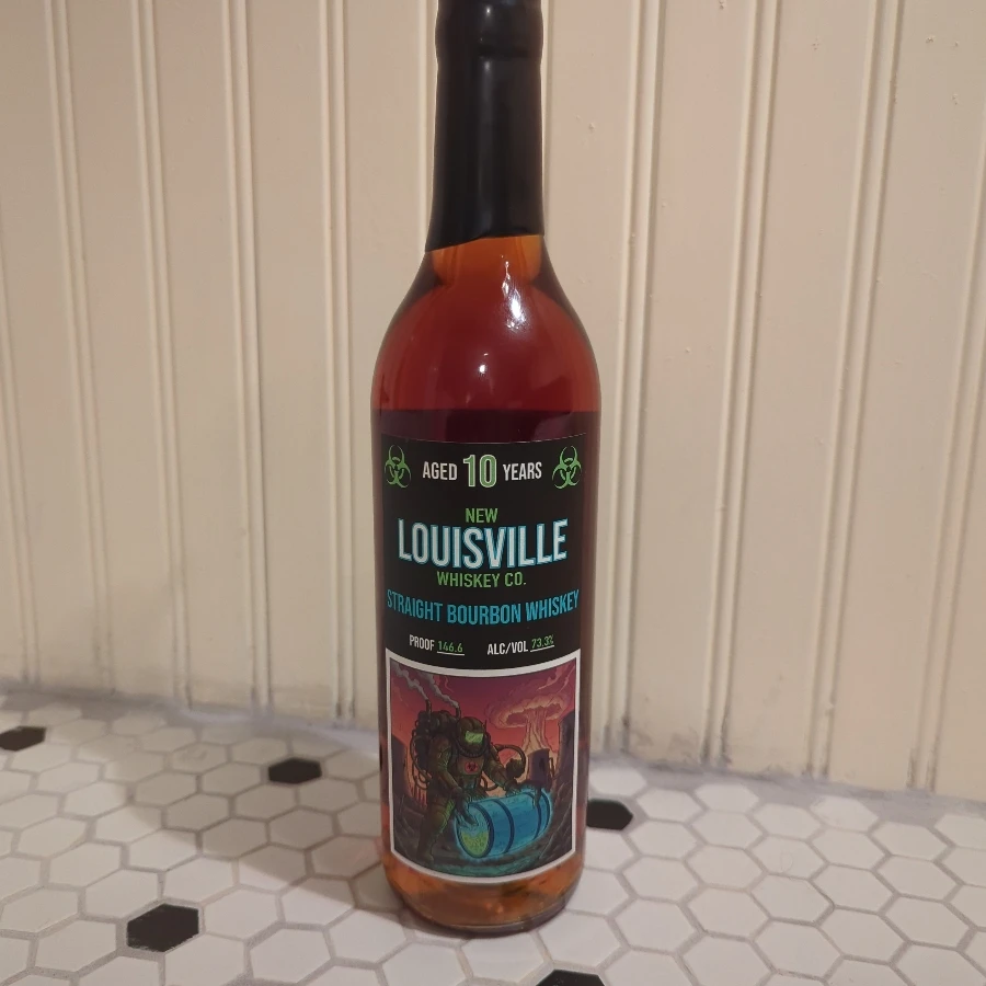 New Louisville Whiskey Co. Straight Bourbon Whiskey Hazmat Single Barrel "Nuclear Nectar"