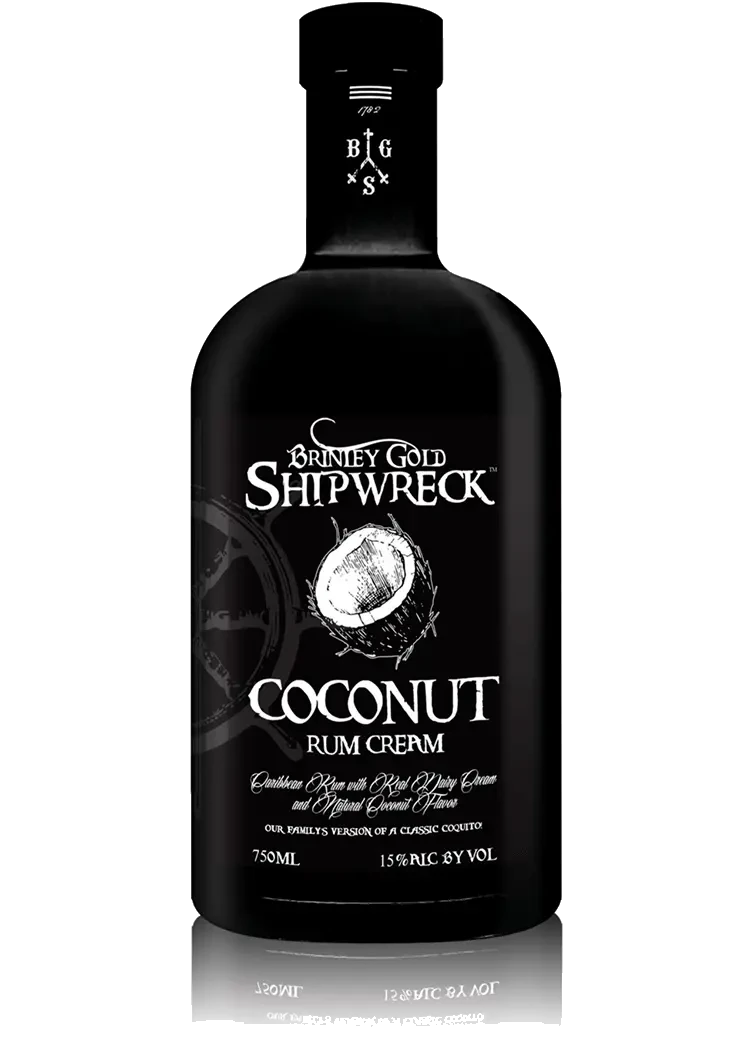brinley gold shipwreck coconut rum cream