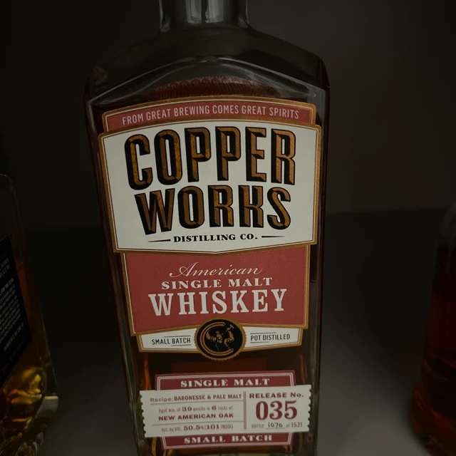 Copper works American single malt