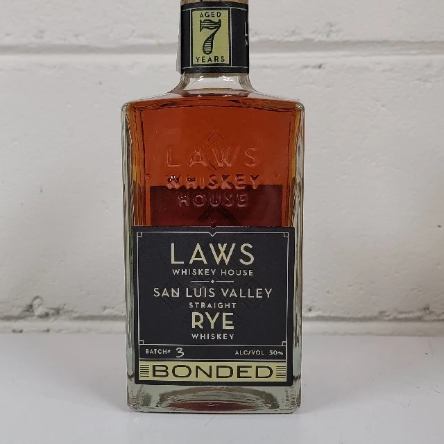 Laws 7 Year San Luis Valley Straight Rye Bonded (2022 Release)