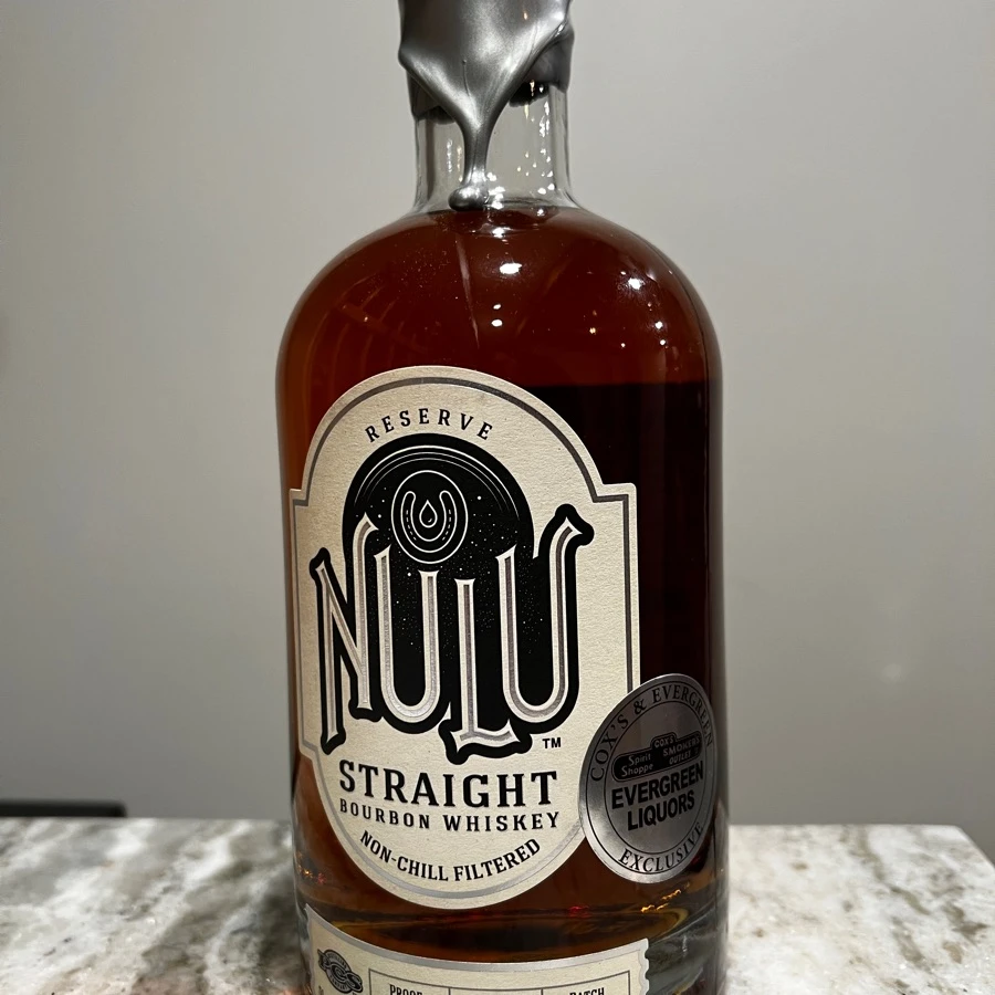 Nulu Straight Bourbon Whiskey - Evergreen Liquors - Batch COX1