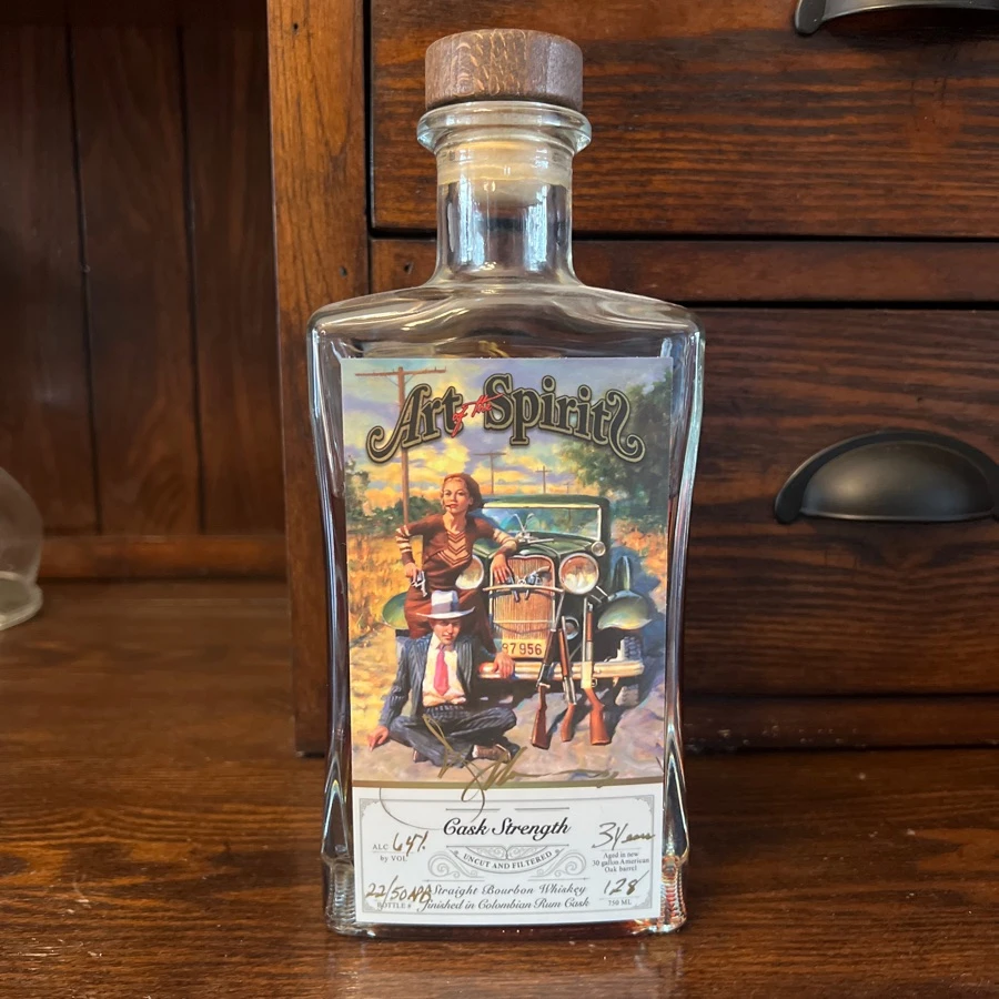 Art of the Spirits Bourbon in Colombian Rum Cask