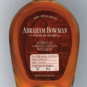 Abraham Bowman High Rye Bourbon